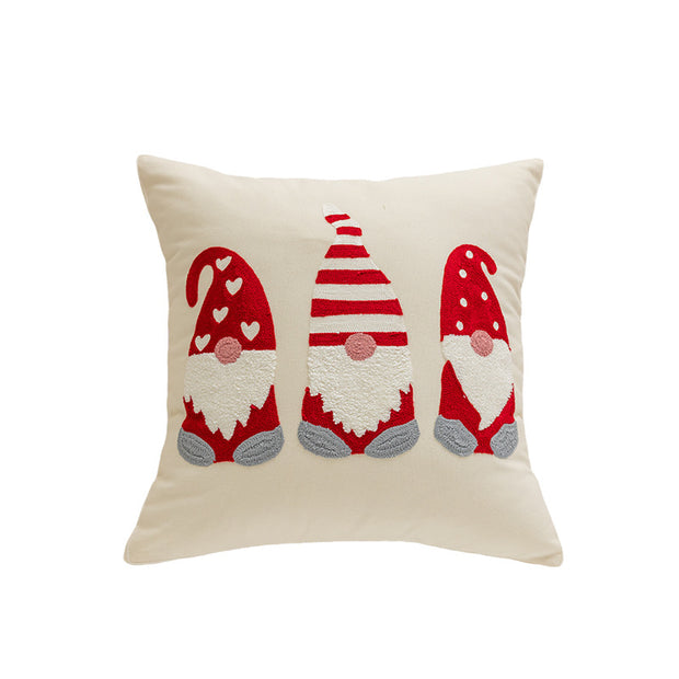 Christmas themed embroidered pillows home decor living room sofas pillows holiday home decor