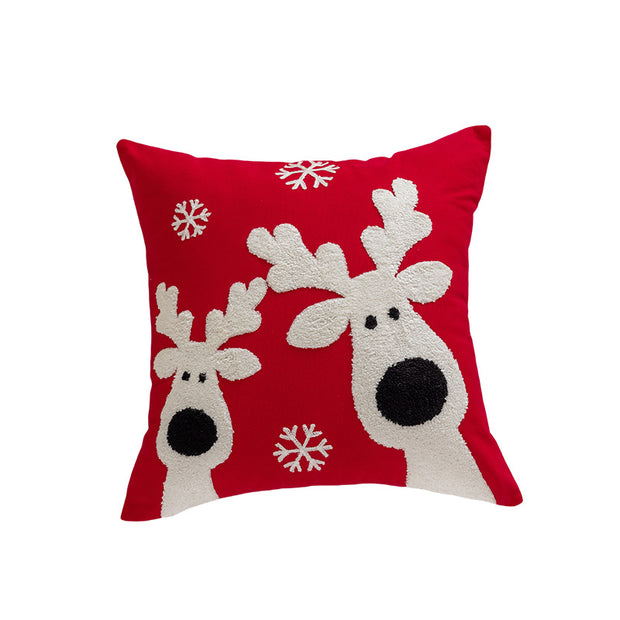 Christmas themed embroidered pillows home decor living room sofas pillows holiday home decor