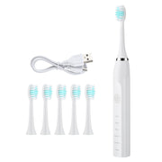 Smart Sonic Electric Toothbrush 5 Modes 4 Gears Tooth Cleaning Home USB Charging Adult Toothbrush Set